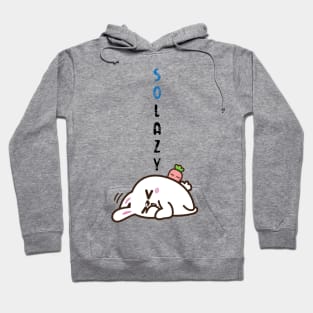 so lazy rabbit design Hoodie